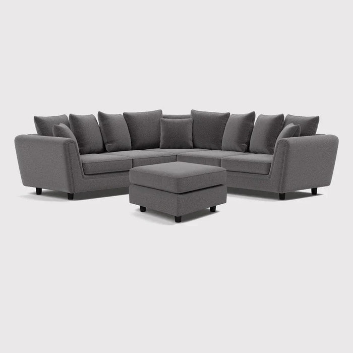 Ascot Double Corner Sofa Footstool Set - Couchek