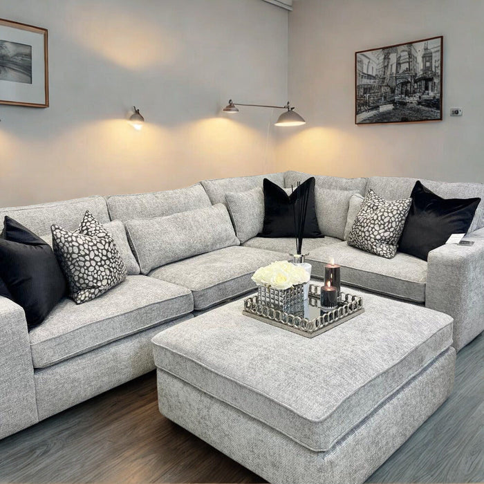 Rovigo Premium Corner Sofa - Ash Grey