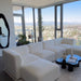 Delis Boucle White Modular 6 Piece Sofa