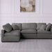 Luxury Candy Feather Filled 4 Piece Sectional Sofa