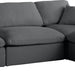 Luxury Candy Feather Filled 4 Piece Sectional Sofa