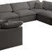 Luxury Candy Feather Filled 8 Pieces Sectional Sofa