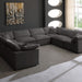 Luxury Candy Feather Filled 8 Pieces Sectional Sofa