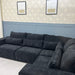 Luxury Black Storm Modular Sofa