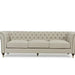 Chester buttoned Sofa Range in Linen Ivory - Couchek