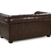 Chesterfield Leather 2 Seater - Antique Brown - Couchek