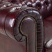 Chesterfield Leather Sofa Set - Oxblood - Couchek