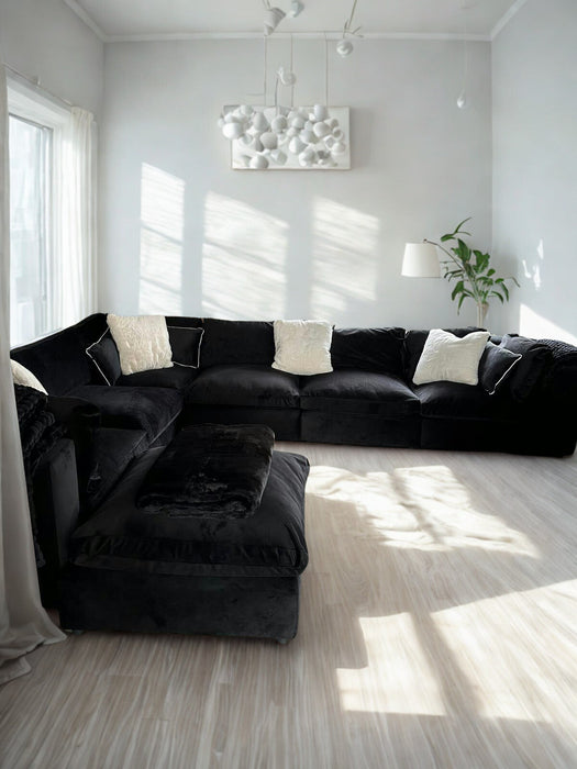 Savoy Large U shape Sofa & Footstool Bundle