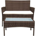 Lucia 4 Seater Rattan Effect Sofa Set - Couchek
