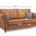 Oakland 3 Seater Sofa - Couchek