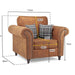 Oakland Armchair - 1 Seater Sofa - Couchek