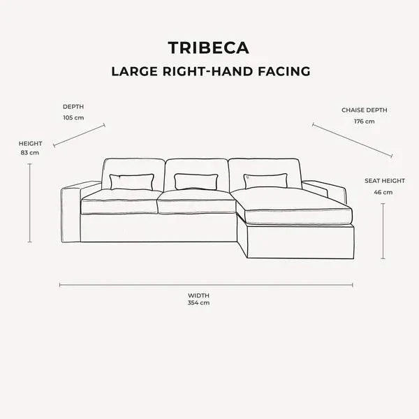Raffaelo Premium Large Chaise Corner Sofa - Couchek