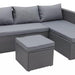 Rattan Outdoor Mini Corner Sofa Settee With Storage - Couchek