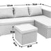 Rattan Outdoor Mini Corner Sofa Settee With Storage - Couchek
