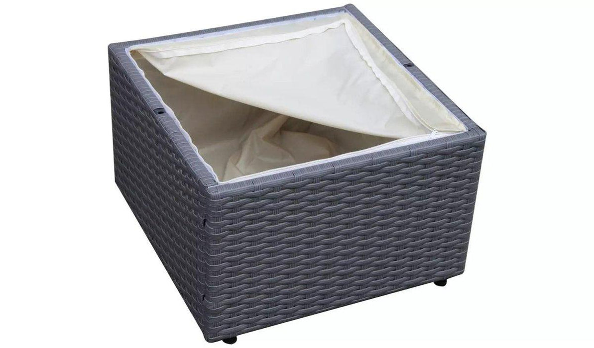 Rattan Outdoor Mini Corner Sofa Settee With Storage - Couchek
