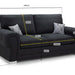 Verona Fullback 3 Seater Sofabed - Couchek